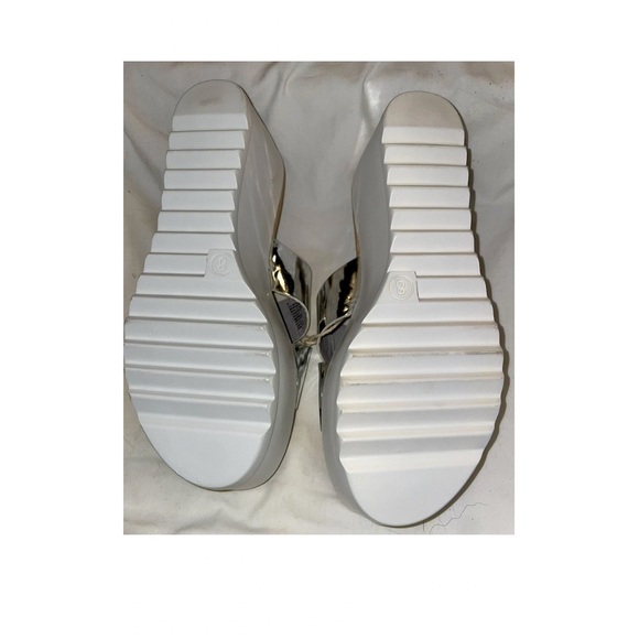 Women’s Mossimo Miriam Silver Platform Wedge Sandals US Size 8 New In Box - Picture 12 of 12